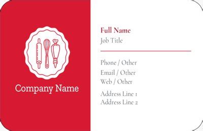 Food & Beverage Rounded Corner Visiting Cards Templates & Designs ...