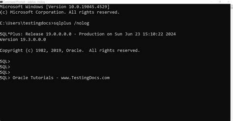 Image result for SQL*Plus Connect to Database