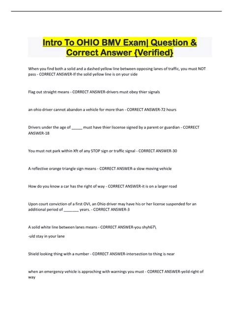 The Essential Ohio Driver's License Handbook. A Study and Practice ...