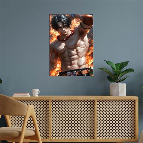 High-Quality Metal Posters - One Piece Portgas D Ace OP19 | Vibrant ...