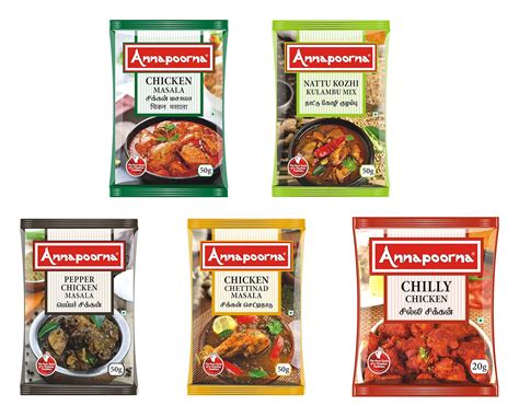 Annapoorna Chicken Masala, Nattu Kozhi Kulambu Masala, Pepper Chicken ...