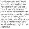 paragraph on 'friction is an necessary evil' in 80-90 words - Brainly.in