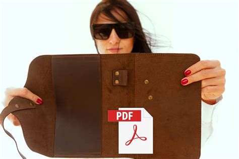 Leather Journal Cover Free Pattern 的图像结果