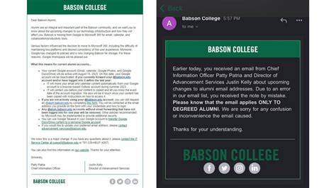 Petition · Petition for Babson College Alumni to Retain Access to ...