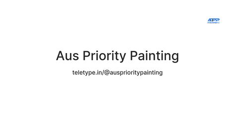 Aus Priority Painting — Teletype