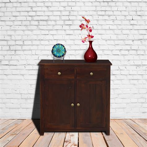Furniture Gully | Sheesham Wood | 2 drawers, 2 doors Side Board in ...