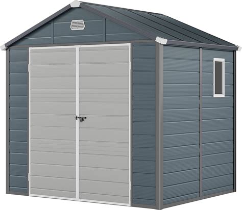 BOX 1 of 2 ***** YITAHOME 8x6.2FT Outdoor Resin Storage Shed w/o Floor ...