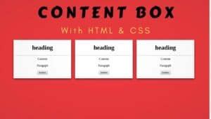 How to Make Boxes in One Line Using HTML 的图像结果