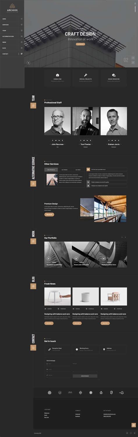 创意商业建筑设计网站模板_站长素材