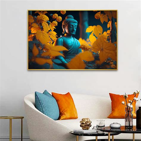 A Buddha Portrait Canvas Wall Paintings – Decors Mantra