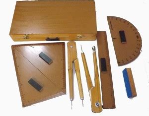 PMW Wooden Geometry Box for Teachers (Superior Quality) – Set Of 7 ...