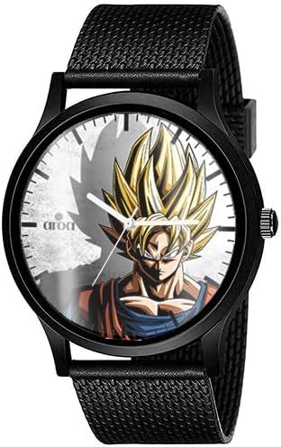 Buy AROA Watch New Watch for Men Aura Goku Model : 051 Black Metal Type ...