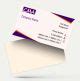 Nicely designed visiting card with pink and white color. simply write ...