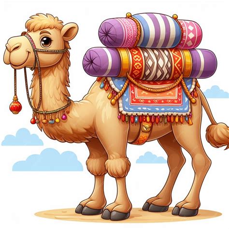 Camel vector clipart camel clipart camel drawing clipart | Premium AI-generated image