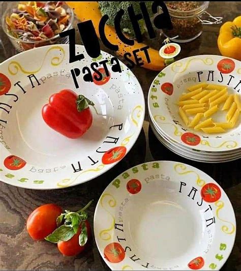 DESIGNER PORCELAIN PASTA PLATTER WITH 4 BOWLS SET-SKDHD003 – www.soosi ...