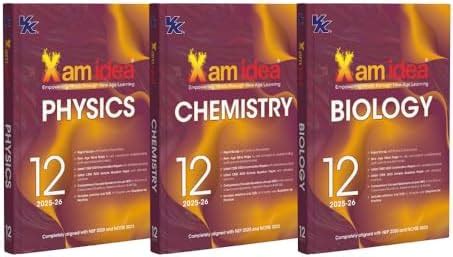 Xam idea Class 12 Bundle Set of 3 (Physics, Chemistry & Biology) | 2025 ...