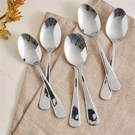 Buy Glister Rosemary Set of 6 Stainless Steel Teaspoons from Home ...