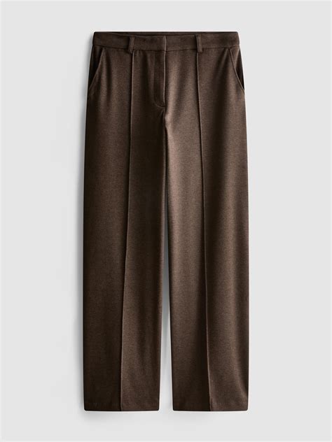 Women's Chocolate Tailored Straight Leg Pants | Primark