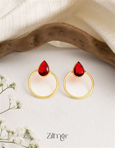 Rain Drop Stone Earrings (color option) - AS100716 – Zilmor