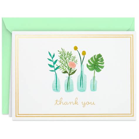 Hallmark Blank Thank-You Notes (Vases of Flowers) | Walgreens