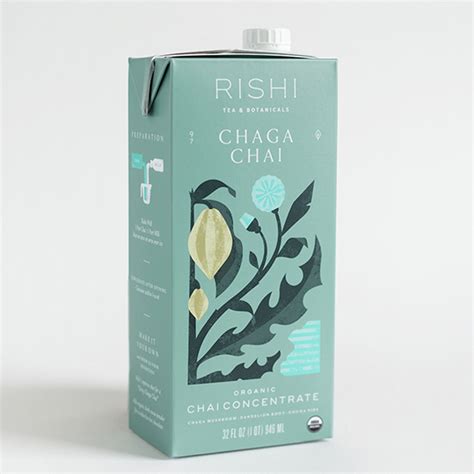 Rishi Tea & Botanicals - Chaga Chai Concentrate 12/32oz - Pete's Milk ...