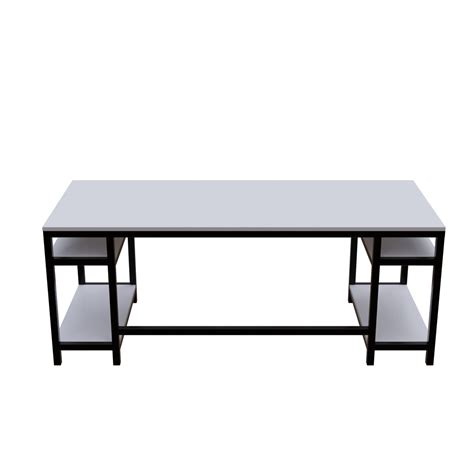 Edward Computer Table With Open Storage By Riyan Luxiwood.