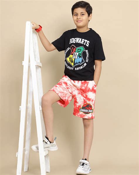 Jurassic Park Printed Regular Fit Shorts For Boys – Kidsville