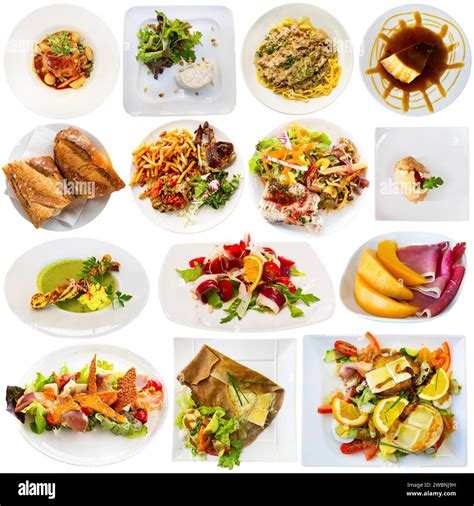 Collage of popular in France dishes Stock Photo - Alamy