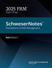 2025 FRM Exam Prep Part 1, Kapln schweser Notes, 4 Syllabus Book: Buy ...