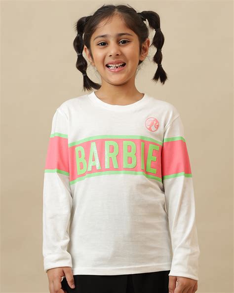 Barbie Printed Regular Fit Tshirt For Girls – Kidsville