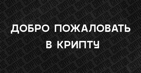 Путь новичка в крипте — Teletype