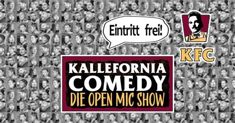 Stars & Sternchen der Standup-Comedy-Szene • Gratis! • Kallefornia ...