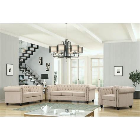 Fine Wood Art | Round Arm Modern Tuffted Velvet Designer Sofa Set for ...