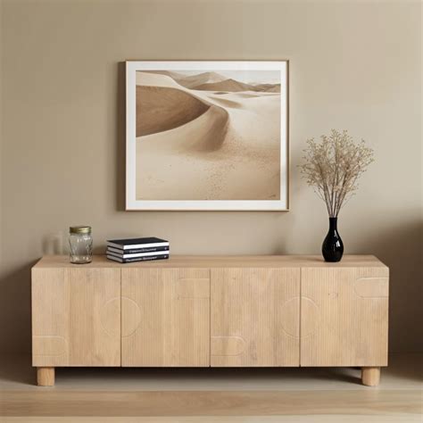 Austin Solid Wood Large Low Board Tv Cabinet – Indian Hub