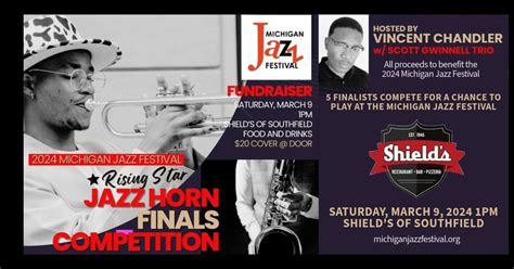 Rising Star Jazz Horn Finals - Fundraiser , Shield's Pizza, Southfield ...