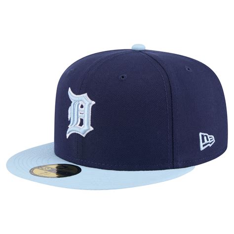 Men's New Era Navy/Light Blue Detroit Tigers Color Pack 2-Tone 59FIFTY ...