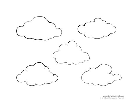 Printable Cloud Coloring Pages [2025]