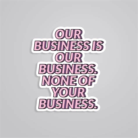Our Business Privacy Stickers