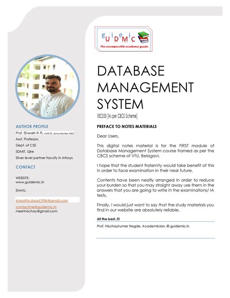 DBMS-mod-1 - dbms notes mod1 - DATABASE MANAGEMENT SYSTEM 1 8 C S 5 3 ...
