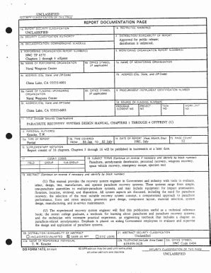 Fillable Online Parachute Recovery Systems Design Manual, Chapters 1 ...