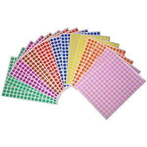 Craft Ideas Round Color Code Dot Stickers, 5/16" 8mm | Print or Write ...