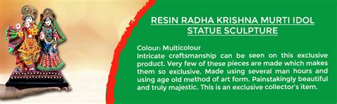 Buy Esplanade Resin Radha Krishna Kishan Murti Idol Statue Sculpture ...