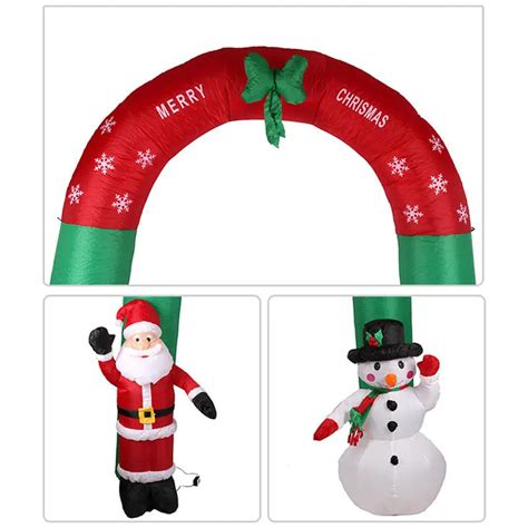 Christmas party home decoration inflatable 2.4 meters snow arches with ...