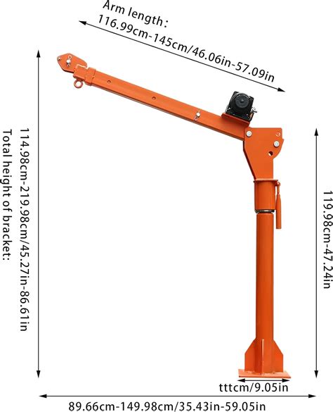 Truck-Mounted Crane Hoist 1100LB,360° India | Ubuy