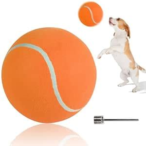 Buy susu & wuwu Giant Tennis Ball for Dogs Yellow Big Tennis Ball for ...