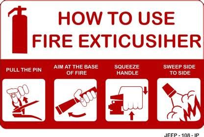 JEEPL HOW TO USE FIRE EXTINGUISHER SAFETY SIGN BOARD, ACP vinyl, SIZE ...