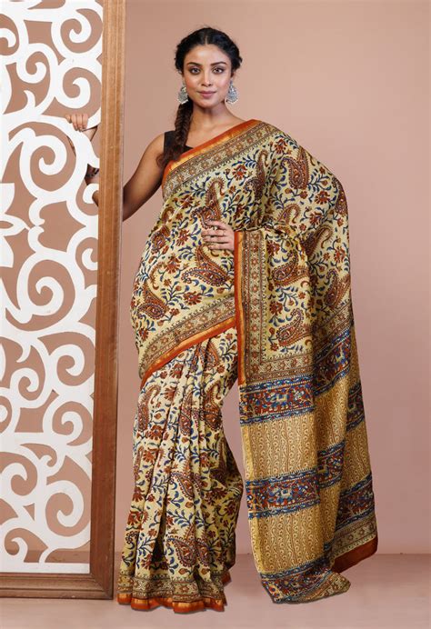 Kalamkari saree - Buy ULTIMATE Kalamkari sarees online|Unnati Silks