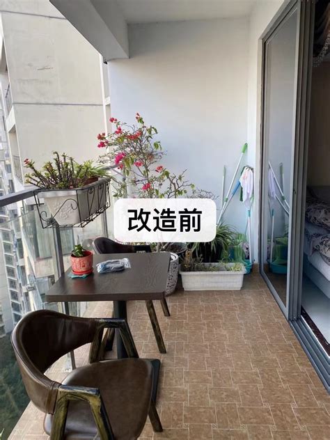 阳台茶室设计效果图_佛山Z小姐8㎡阳台改茶室费用_懒猫木阳台