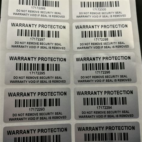 Buy Tamper Proof Void Sticker Protection Labels Security Seal serial ...