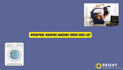 Image result for Whirlpool Washing Maching Code